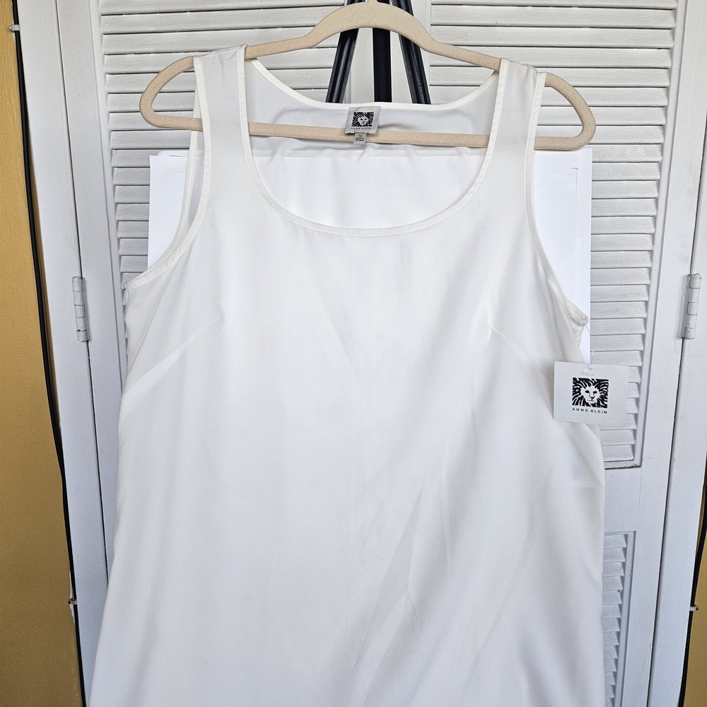 Anne Klein Classic Ivory Tank Top